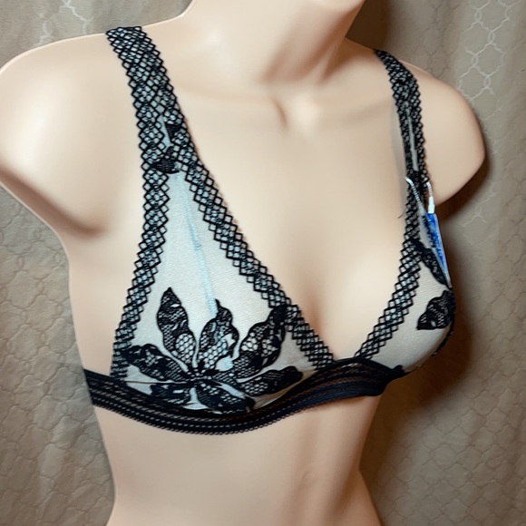 Free people, Alia Bralette, black combo, SZ S, NWT - Picture 3 of 9
